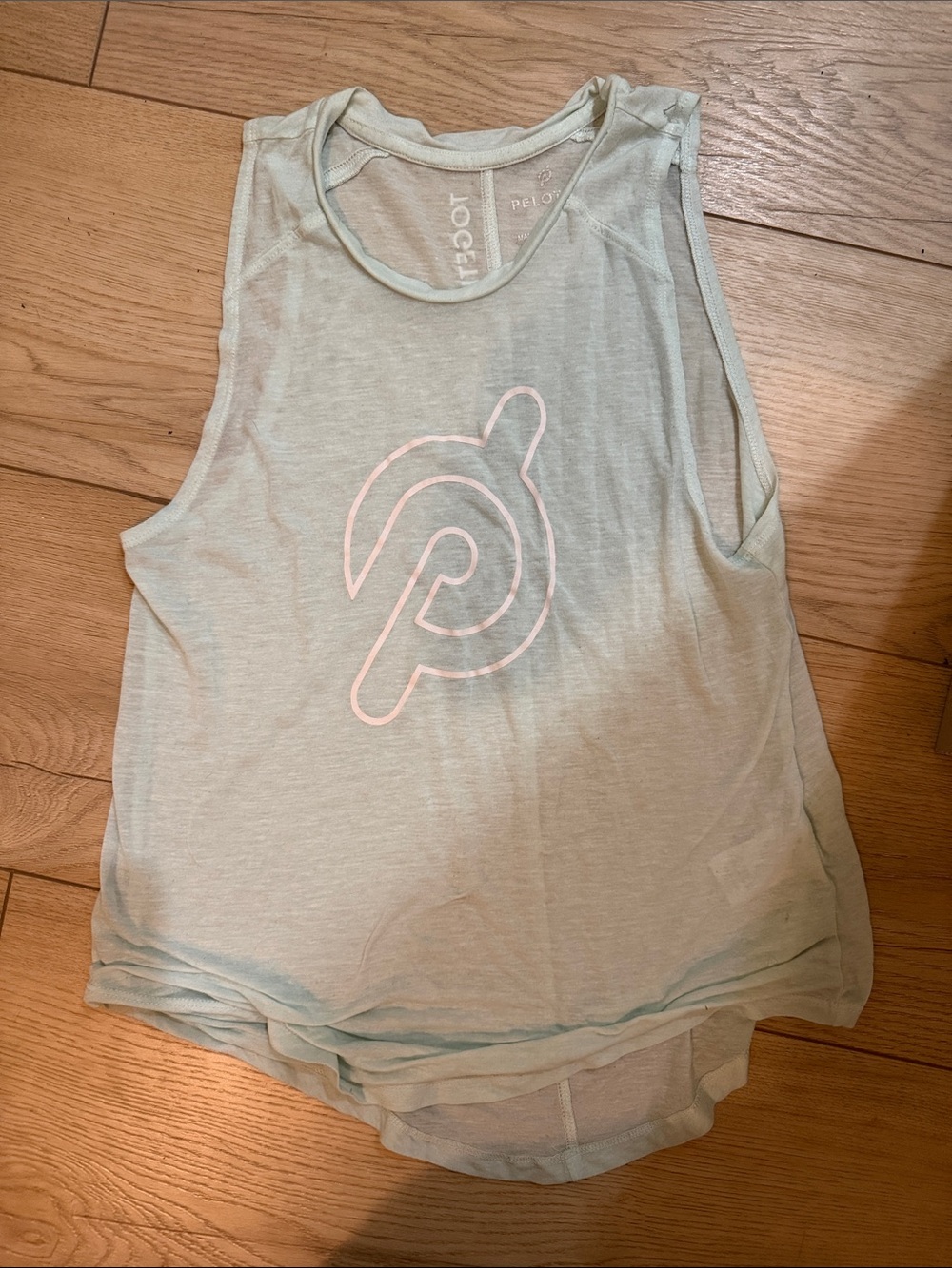 Peloton Mint Green Tank with White Logo